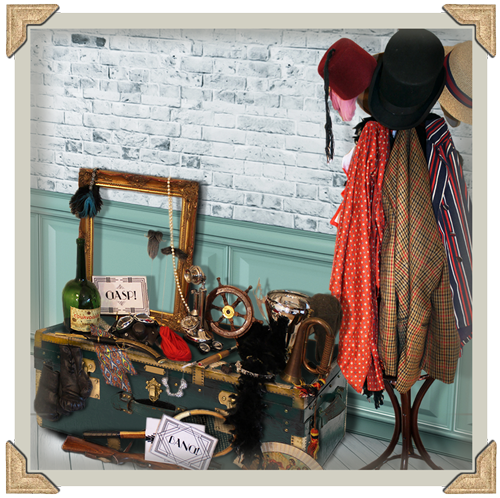 Vintage photo booth props. Included in our photo booth hire packages. Genuine item props.